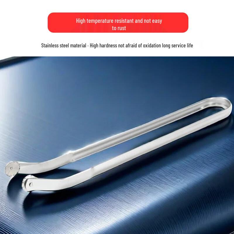 ZISIZ Stainless Steel BBQ Food Tongs