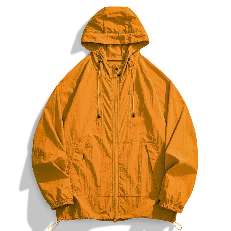 Sommer Eis Seide Kühl Sonnenschutz Jacke, Kragen Jacke, Herren Freizeit Leichter Mantel