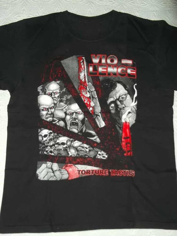 Vio-lence Band - Torture Tactics Shirt Black Unisex S-5XL JU425 Unisex T-Shirt M