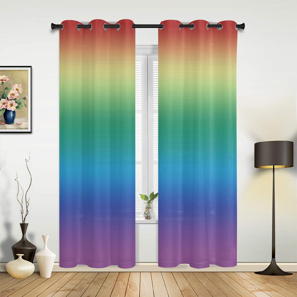 Candy Rainbow Stripes Vorhänge für Schlafzimmer Wohnzimmer Vorhänge Küche Kinderzimmer Fenster Vorhang Moderne Wohnkultur