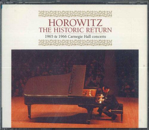 CD VLADIMIR HOROWITZ Horowitz The Historic Return 1965 FCCC406024 SONY CLASSICAL Japan Classical Used