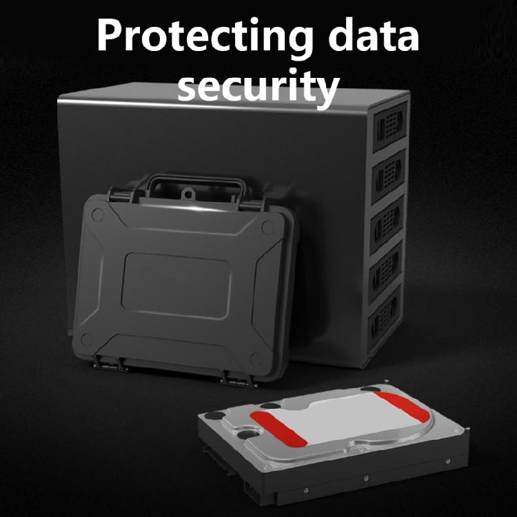 Custodia per Archiviazione HDD SSD da 3,5 pollici Antiurto Resistente all'Acqua con Comoda Impilabilità per Facile Stoccaggio