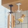 Kitchen Hook Multi-Purpose Hooks 360 Degrees Rotated Rotatable Rack for Organizer and Storage Spoon Hanger for Kitchen Gadgets