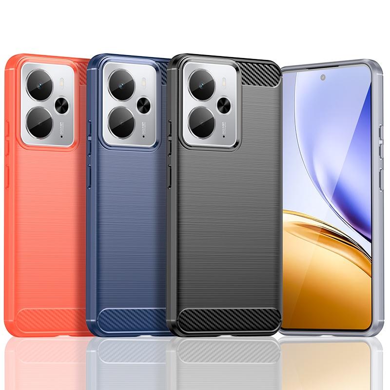 For Realme P3 5G Case Cover OPPO Realme P3 5G Capas Carbon Fiber Bumper Back Armor Shockproof TPU Silicone Fundas Realme P3 5G