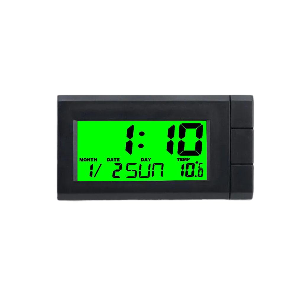 Horloge de voiture 3 en 1 Montre Heure Calendrier Température Rétroéclairage Automatique Affichage Accessoires Numériques Horloges Styling LCD Voiture Z5D3