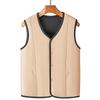 Winter Men's Thickened Cotton Vest: Mid-Aged & Elderly Wear