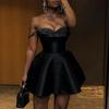 European and American Women's 2026 Summer Strapless Sequin Patchwork Mini Dress - Elegant and Stylish