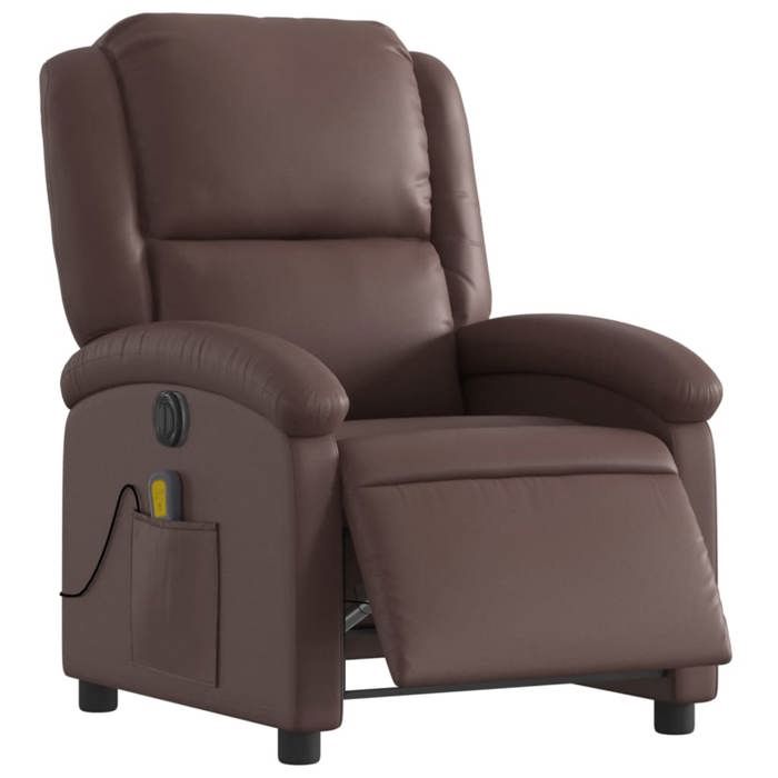 VidaXL Electric Reclining Massage Armchair, Relaxation Chair with Adjustable Backrest and Footrest, Seat of 3204221