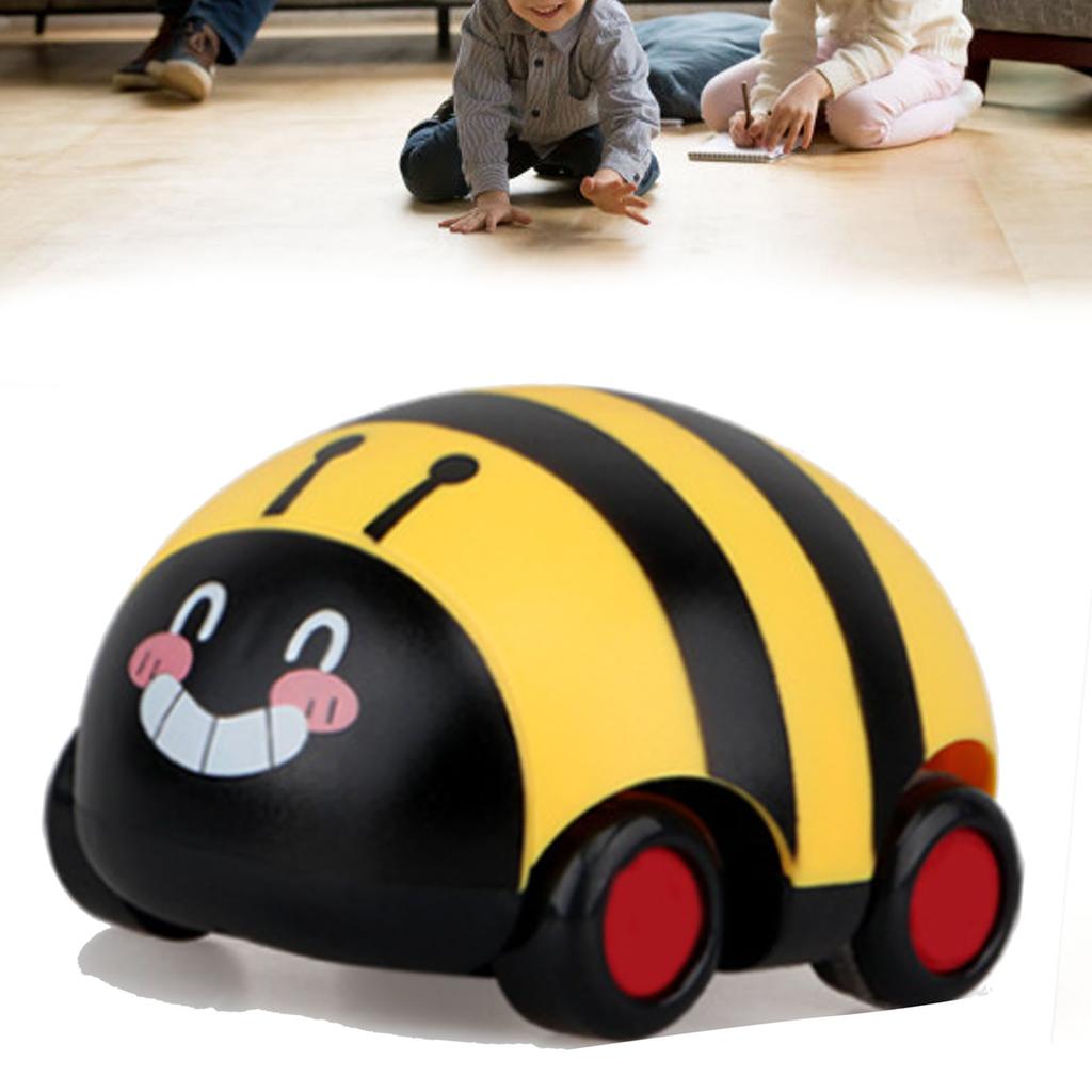 Kids Pull Back Vehicle Cute Look Resistant Plastic Miniature Pull Back Car Toy Model for Boys Girls