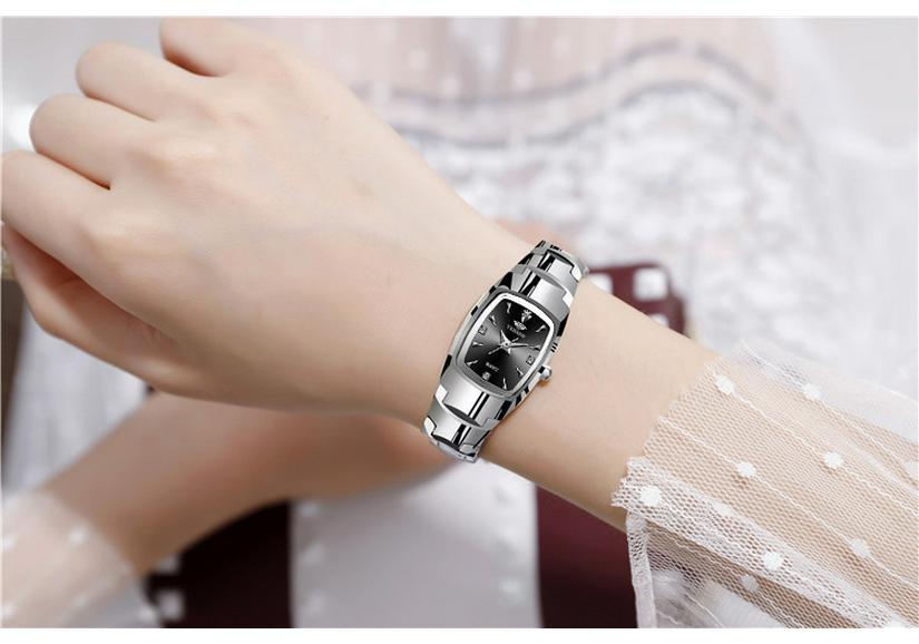 Stylish Korean Women's Waterproof Square Watch - Elegant and Trendy Design