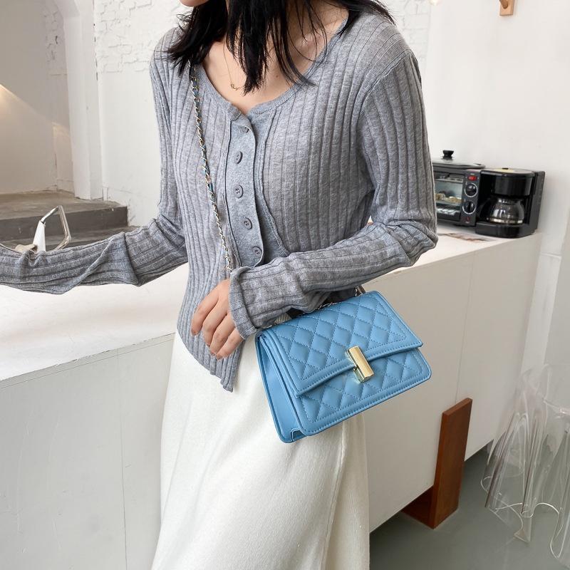 IELGY New Women's Bag Fashion Diamond Chain All-match Simple Shoulder Messenger Bag