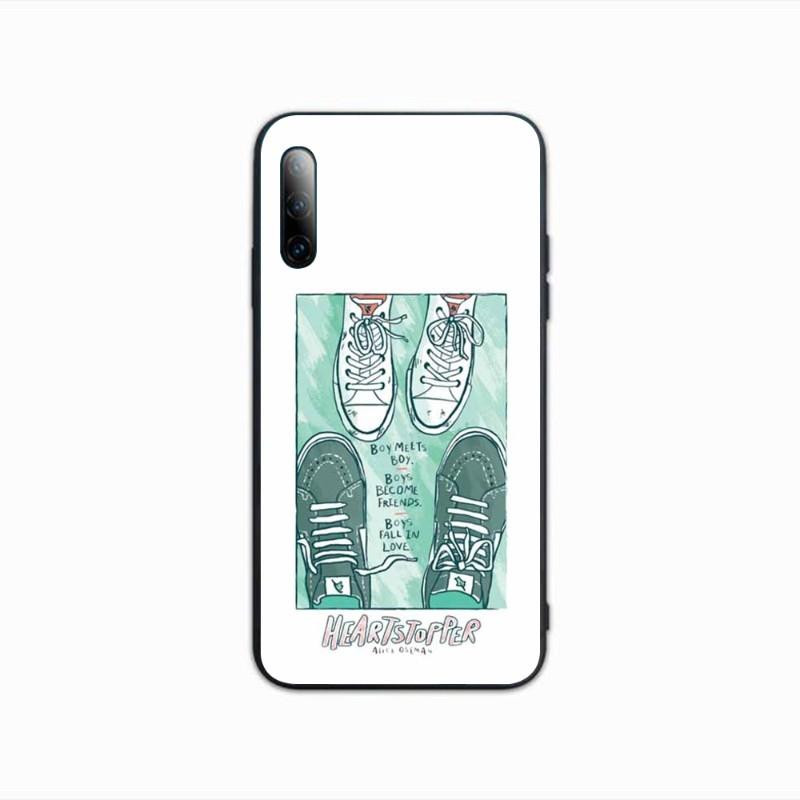 Heartstopper Phone Case For Samsung A91 A81 A73 A72 A71 A30S A20 A12 A13 A52 A53 4G 5G Soft Black Phone Cover