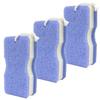 Towa Sangyo Bath Sponge, BMK Bath Hard, Made In Japan, Blue, Approx. 8.3 X 17 X 5 Cm, Set of 3, 99563