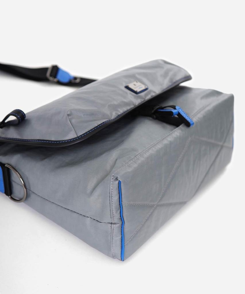 Lanvin en Bleu Heather Shoulder Gray Men's Bag,