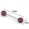 20/50/100Pcs Tongue Bars Surgical Steel Barbell Rings Ball Body Piercing Jewelry