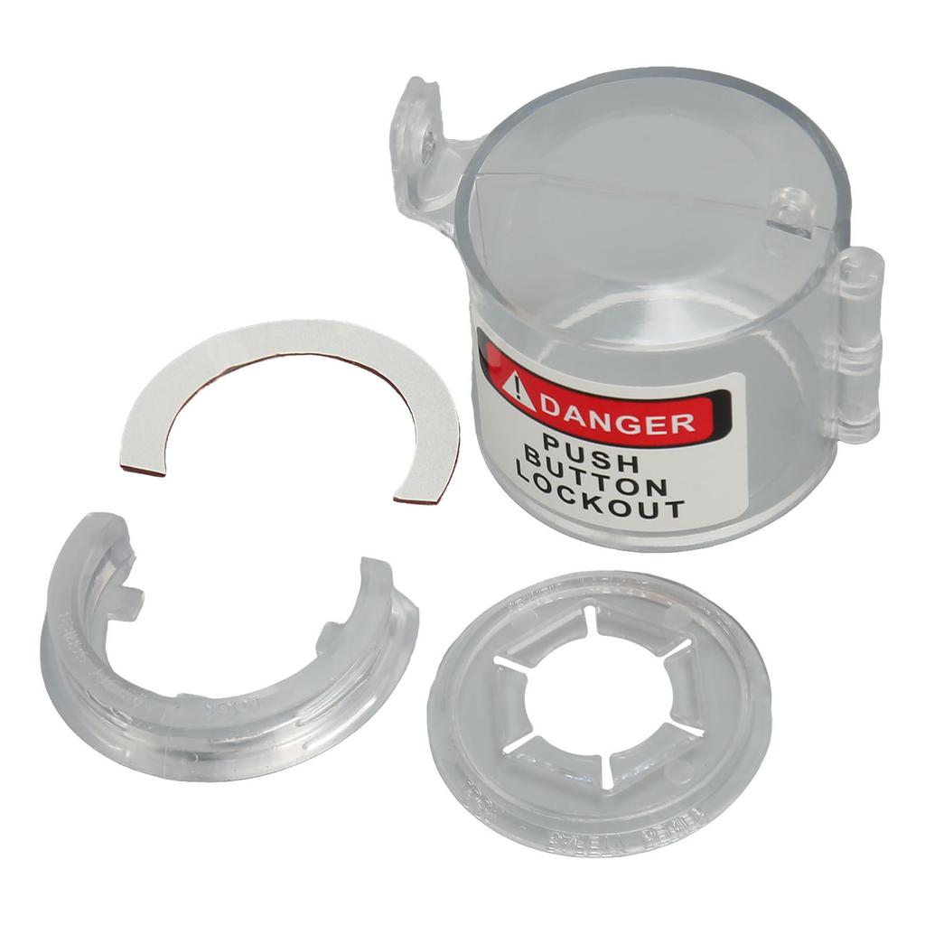 Round Switch Guard Cover Clear PC Emergency Stop Knob Switch Protecting Cover for Industry