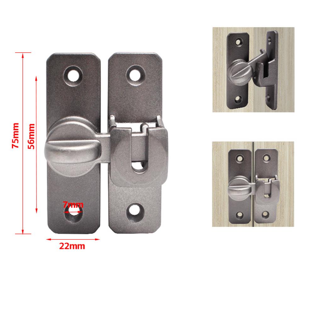 Sliding Door Lock Latch Bolt 180 Degree Zinc Alloy Latch Sliding Barn Door Lock Window Cabinet Security Anti-Theft Hardware