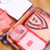 6 Stück Faltbares Reiseaufbewahrungsbeutel-Set Tragbarer Gepäckorganizer für Schuhe Packen Kleidung Ordentlich Handtasche Kleiderschrank Koffer Beutel