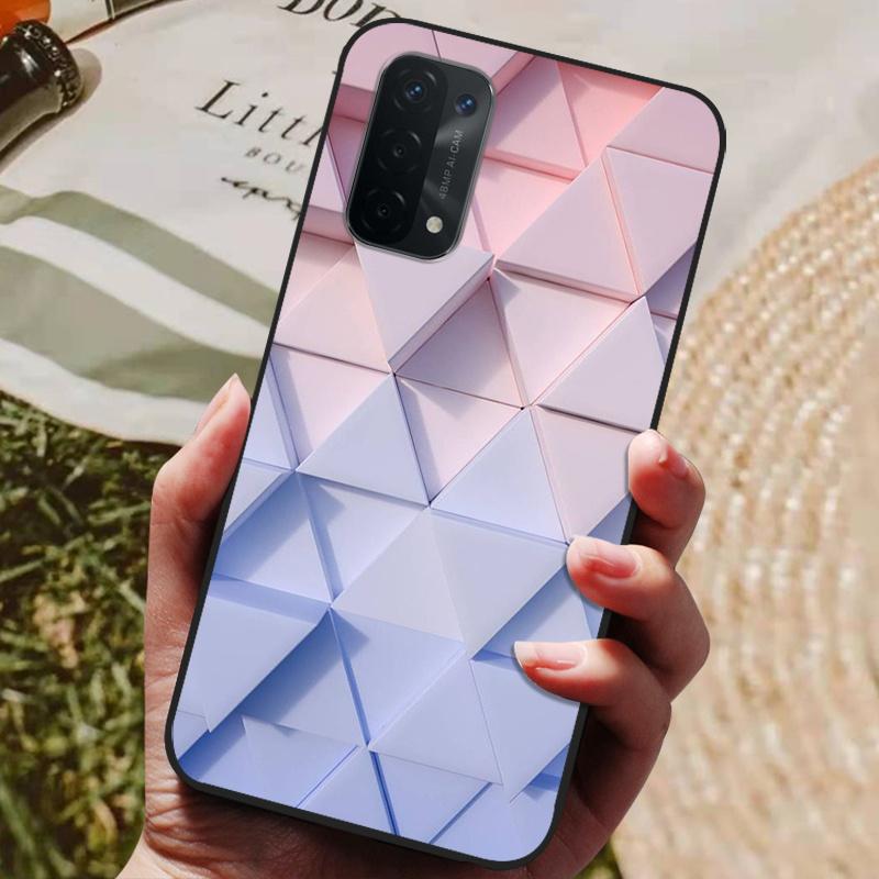 Für Oppo A54 5G Hülle Silikon Rückseite Handyhülle für Oppo A54 5G CPH2195 Hüllen Weiche Bumper Coque für OPPOA54 A 54 5G 6,5 Zoll