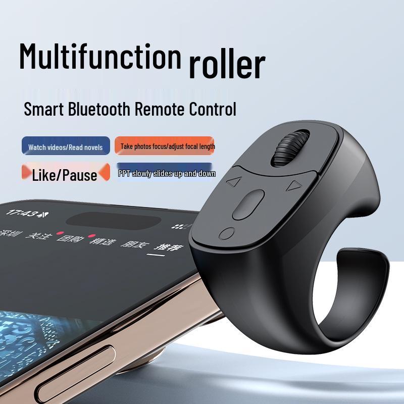 

Bluetooth пульт управления щеткой: Делайте фото, видео, зум, беспроводной контроллер для электронной книги JX05 White [No Charging Case]