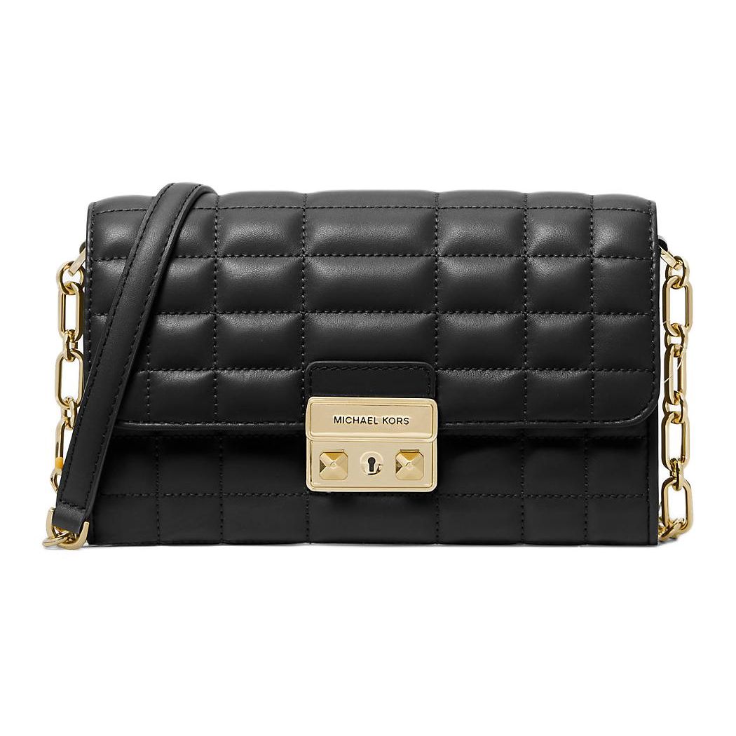 

Michael Kors MK Tribeca Logo Leather Shoulder Bag Large Women Bags Black 32S4G2RC9L-BLACK Basic Set (Bag+Dust Bag)