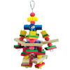 Pet Bird Chew Toy Natural Wood Blocks Cluster for Cockatiel Conure Cockatoos Teeth Grinding Perfect for Cage Bird