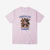 2025 Summer and Autumn new style Muscle man emoji print T-shirt casual sporty short-sleeved men's and women's streetwear top