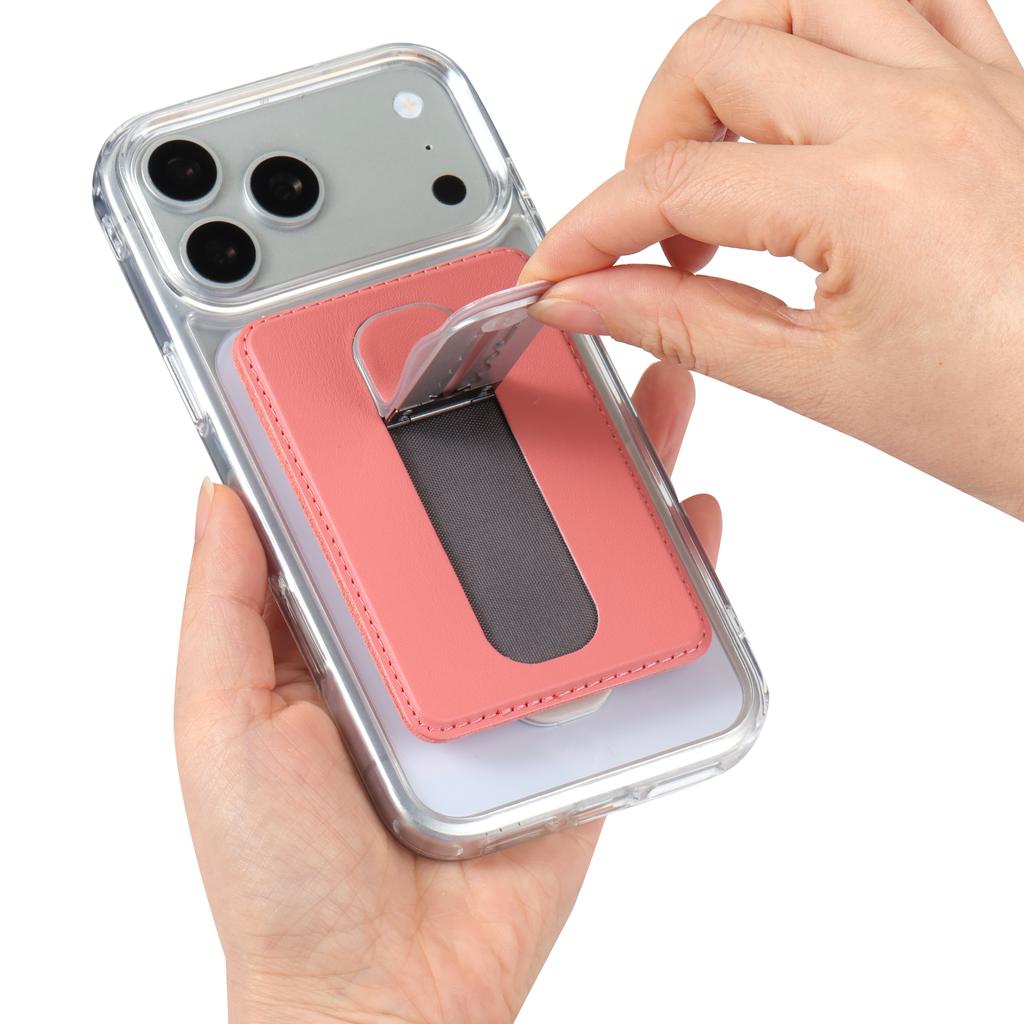 Magnetischer Handy-Kartenhalter zum Anstecken für iPhone 17 Pro Max 16 Plus 15 14 13 12 11 Ständer Bequemer Griff Unsichtbare Halterung