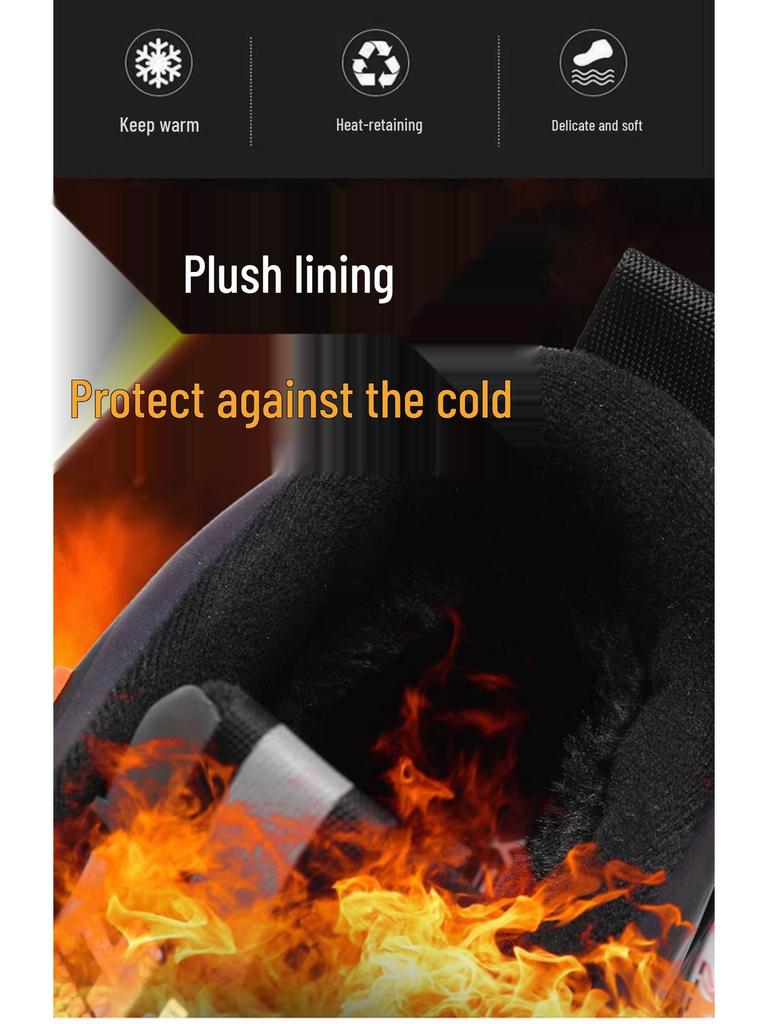 Men's 2025 Winter High-Top Waterproof Non-Slip Velvet-Lined Basketball Sneakers