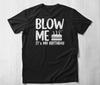 Blow Me Its My Birthday Shirt Funny Birthday Party Gift, Birthday Gift Ideas Tee