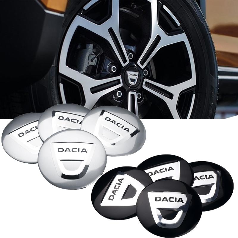 4Pcs Car Aluminum Alloy Wheel Center Hub Cap Tire Rim Cover Decoration For Dacia Duster Logan Sandero Mcv MK Cilo Stepway Dokker