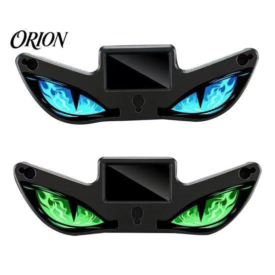 Wireless LED Car Light Solar Devil Eyes for Windshield, Magnetic Installation Window Warning Sign with Three Custom Display Smart Modes, Digital