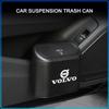 Car Trash Bin Hanging Storage Box ABS Square Pressing Trash Bin For Volvo 240 C70 S40 S50 S60 S70 S80 S90 V40 V50 V60 V90 XC40 XC60 XC90 Vnl Truck
