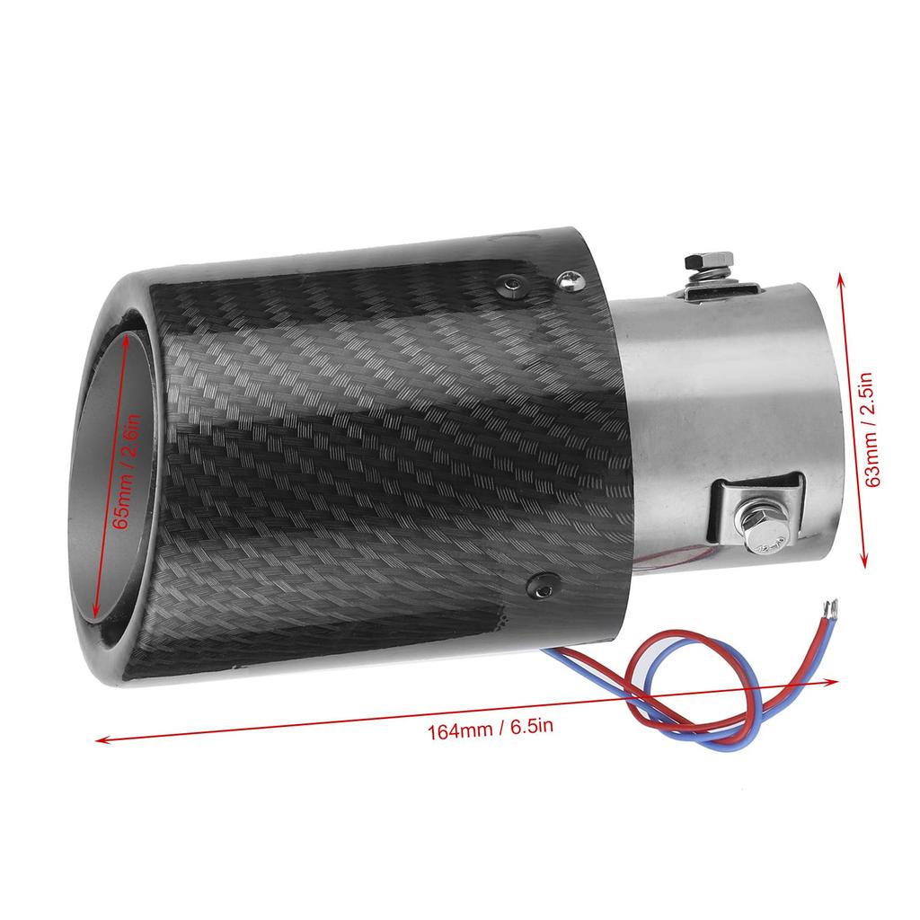 Obcinak do tłumika, 1,4 - 2,5 cala (35 - 63 mm), Końcówka wydechu, Stal nierdzewna