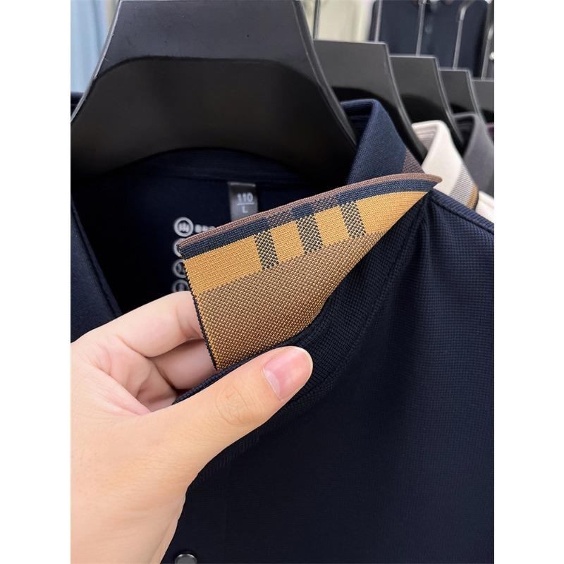 New Spring Autumn Men's Casual Versatile High-End Long Sleeve T-Shirt Comfortable Bottoming Shirt