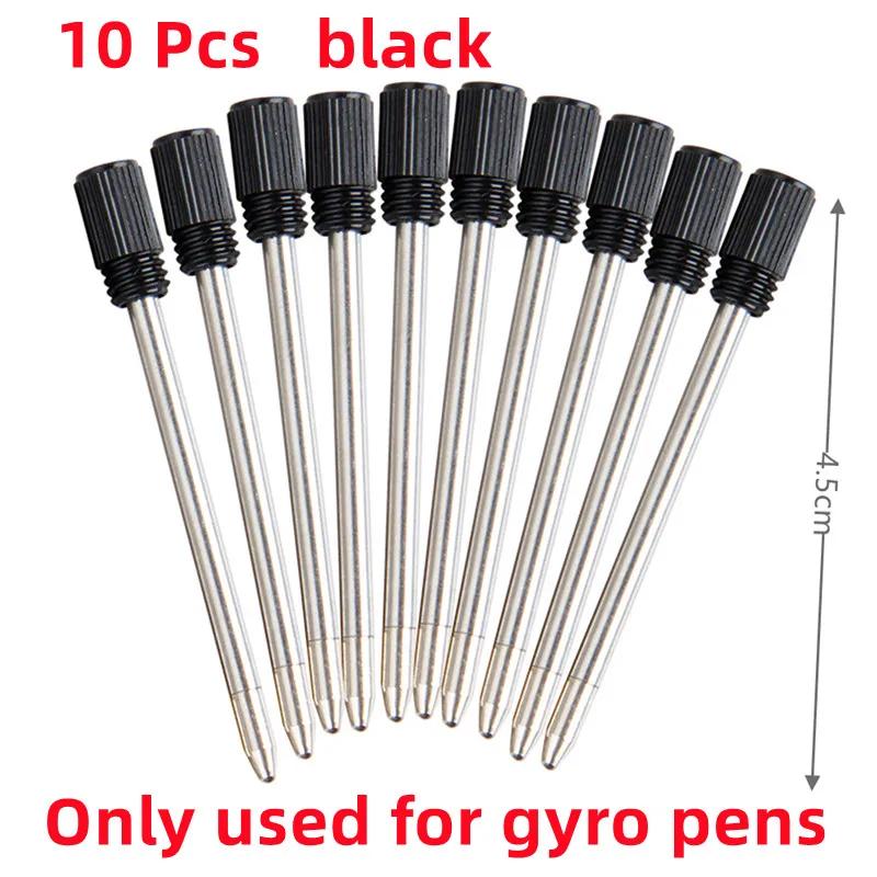 Decompression Multifunctional Finger Rotate Luminous Gyro Pens Toy Fidgets Spinner Led Light Ballpoint Pen Metal Gyro Pen Gift