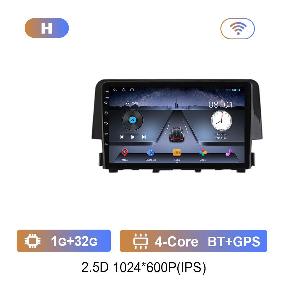 

Для Honda Civic 10-го поколения 2016 - 2021 гг. Интеллектуальная система Android 14 Автомагнитола Мультимедийный видеоплеер Навигация GPS 4G WIFI DSP