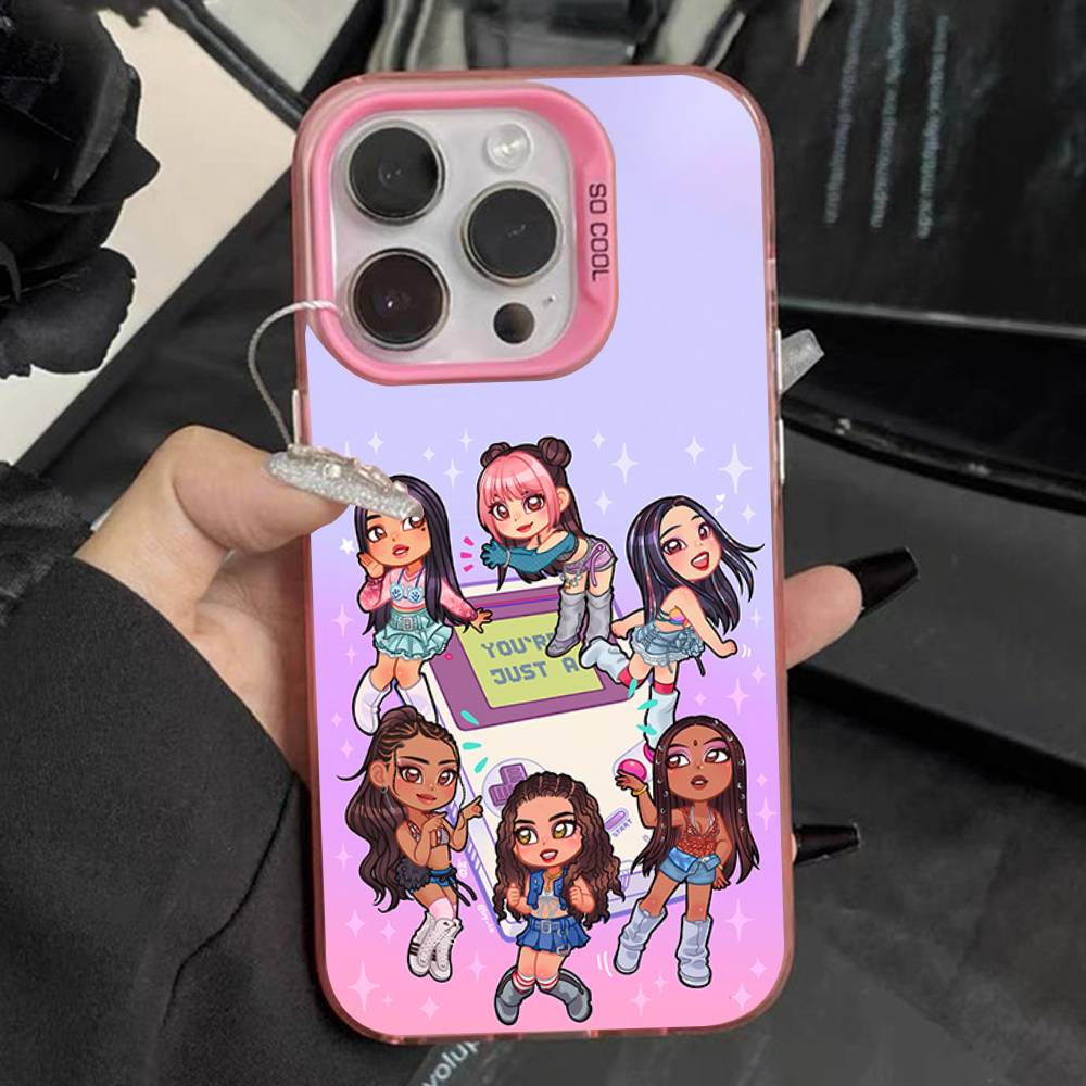 K-KATSEYES Music Group Phone Case For iPhone 16,15,14,13,12,11,Pro,Max,Plus,Mini,XS,SE Anti Fall Pink Matte Hard Bumper iPhone13mini