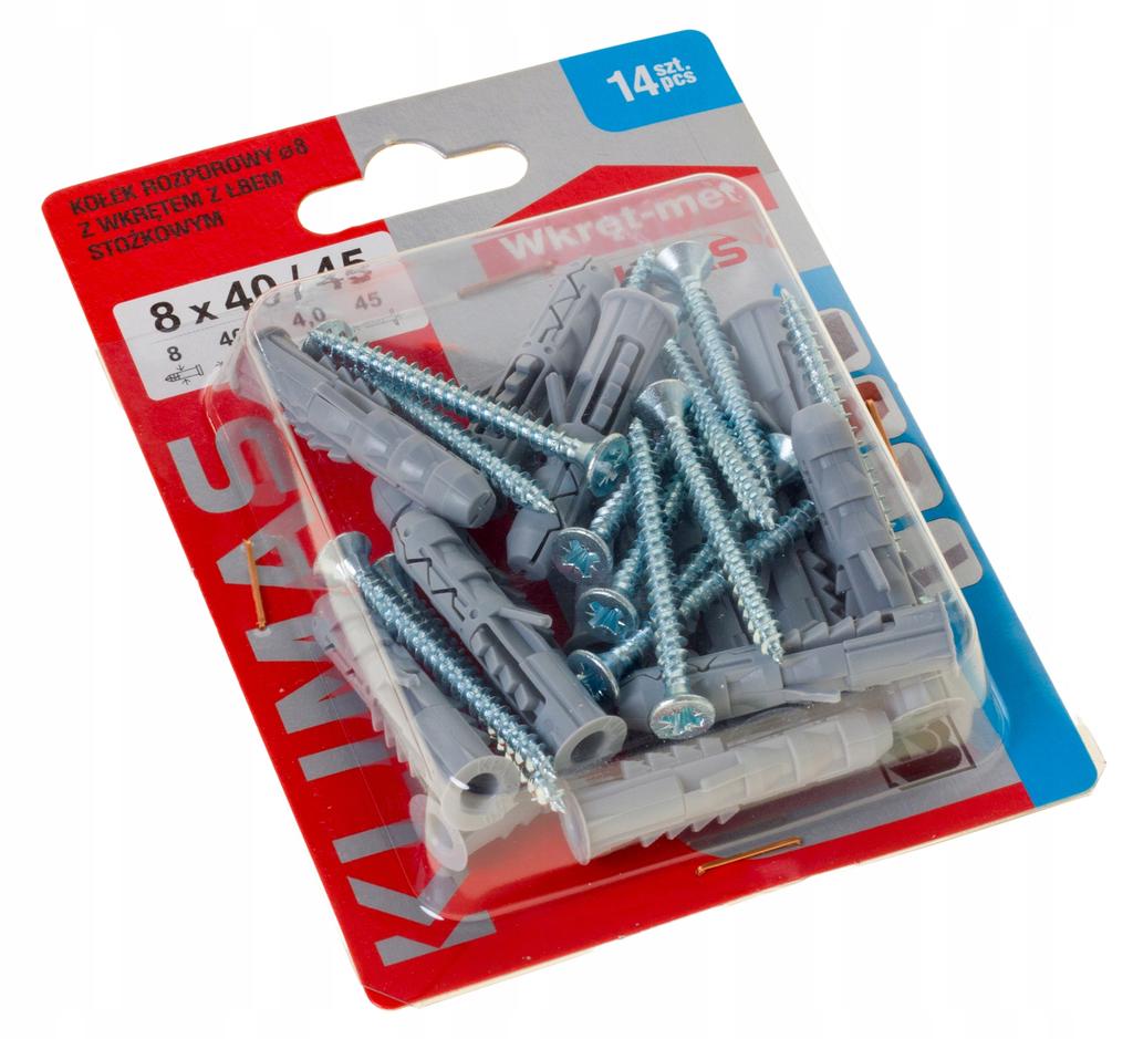 Universal Dowels Wkręt-Met 8 X 60 12 Pcs