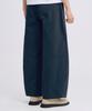TAKEASY One-Pleat Barrel Fit Cotton Pants (Navy)