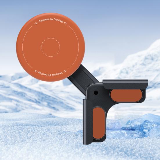Mobile Phone Holder 360-Degree Rotation Magnetic Car Mount Clip-on Phone Mount Ultra-Stable Shock Absorbing Phone Stand for Safe Driving