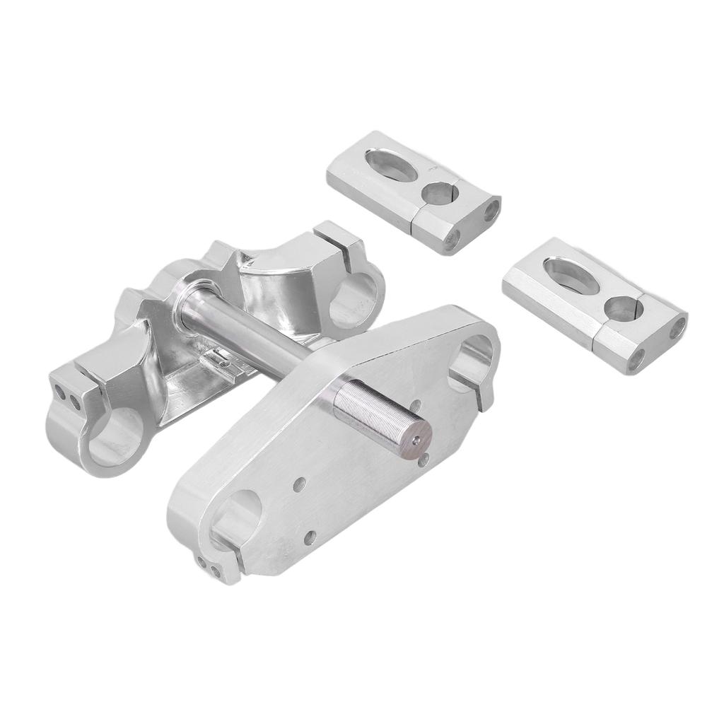Motorcycle Upper Lower Plate Handlebar Riser Mount Bar Shock Absorber Direction Device Universal