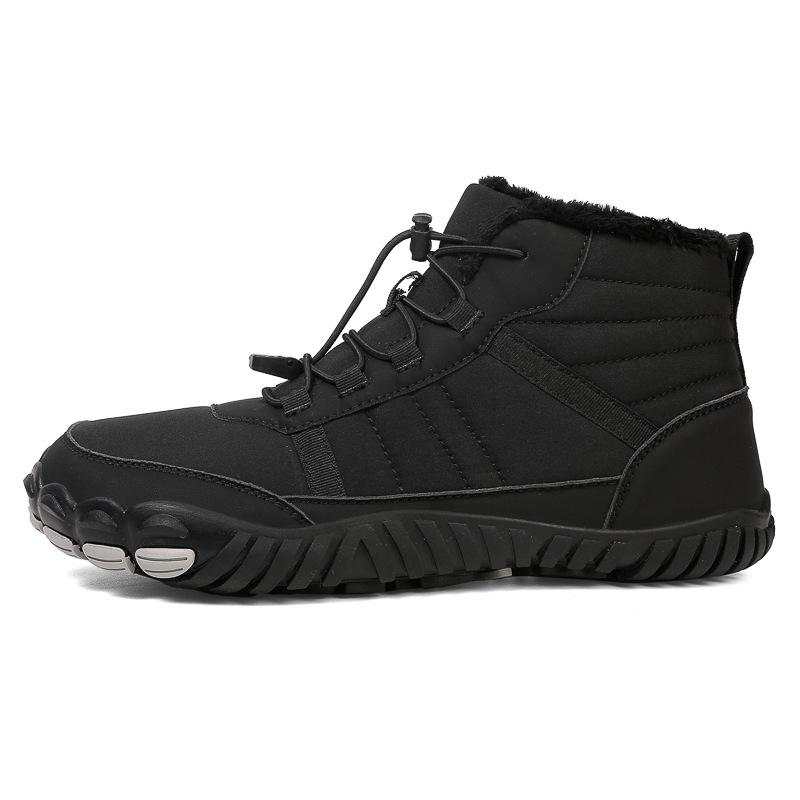 Winter Waterproof High-Top Snow Boots - Unisex Fleece-Lined Cold-Proof Sports Shoes