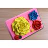 Rose pupen list růže fondant silikonová forma diy dort ručně vyráběné mýdlo auto sádry kapka