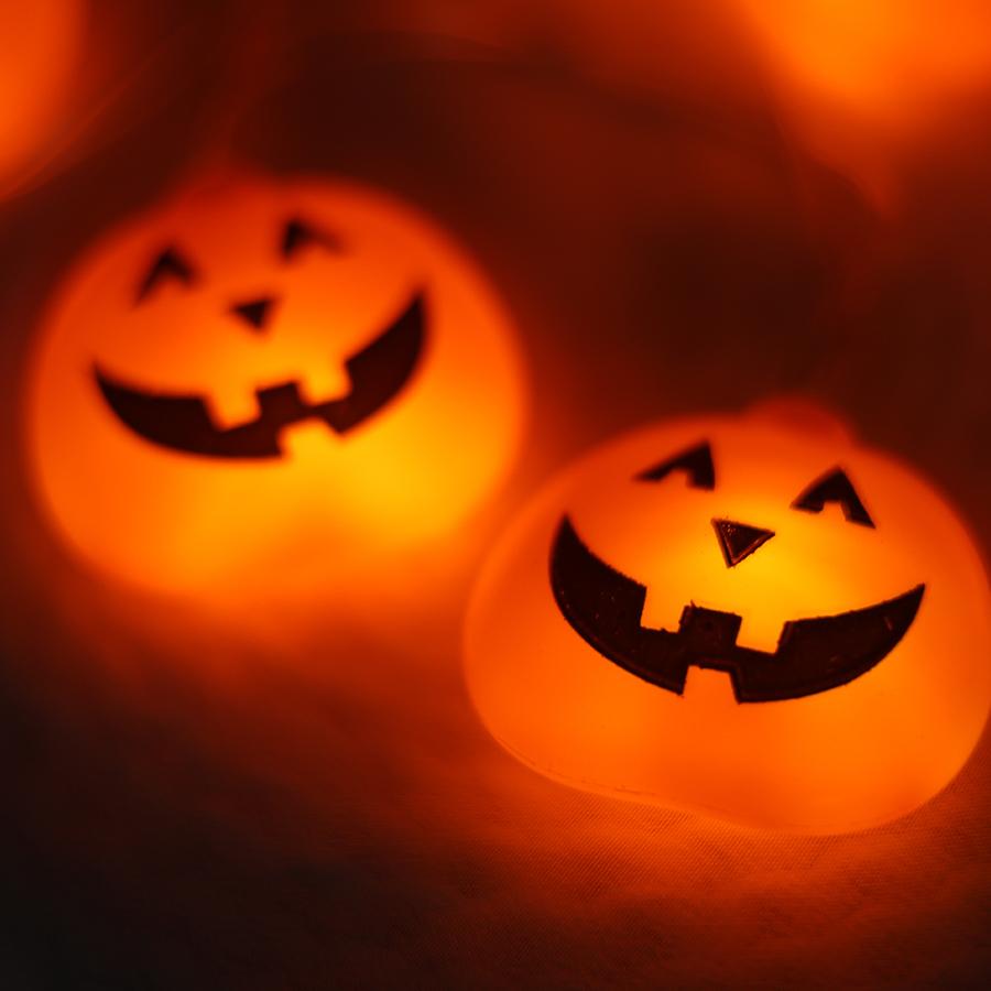 LED decorative lights, colorful lights, Ghost Festival atmosphere lights, Halloween pumpkin decoration lights for parties