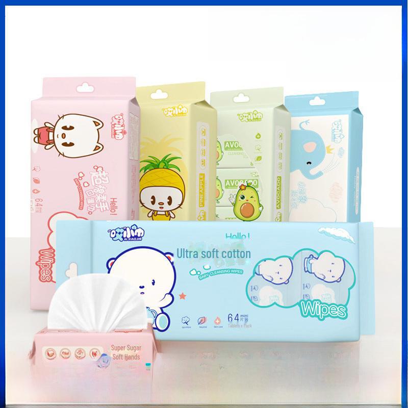 

Компактные высококачественные мини-влажные салфетки для школьников и детей - Очищение рук и полости рта Green tea 8 bags