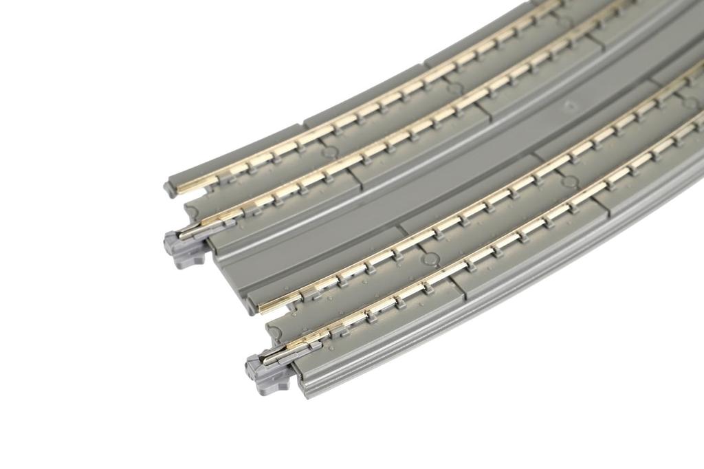 KATO N Gauge Double Track Slab Track Approach Track 1 Left and 1 Right Model Railroad Supplies R414/381-22.5° 20-188