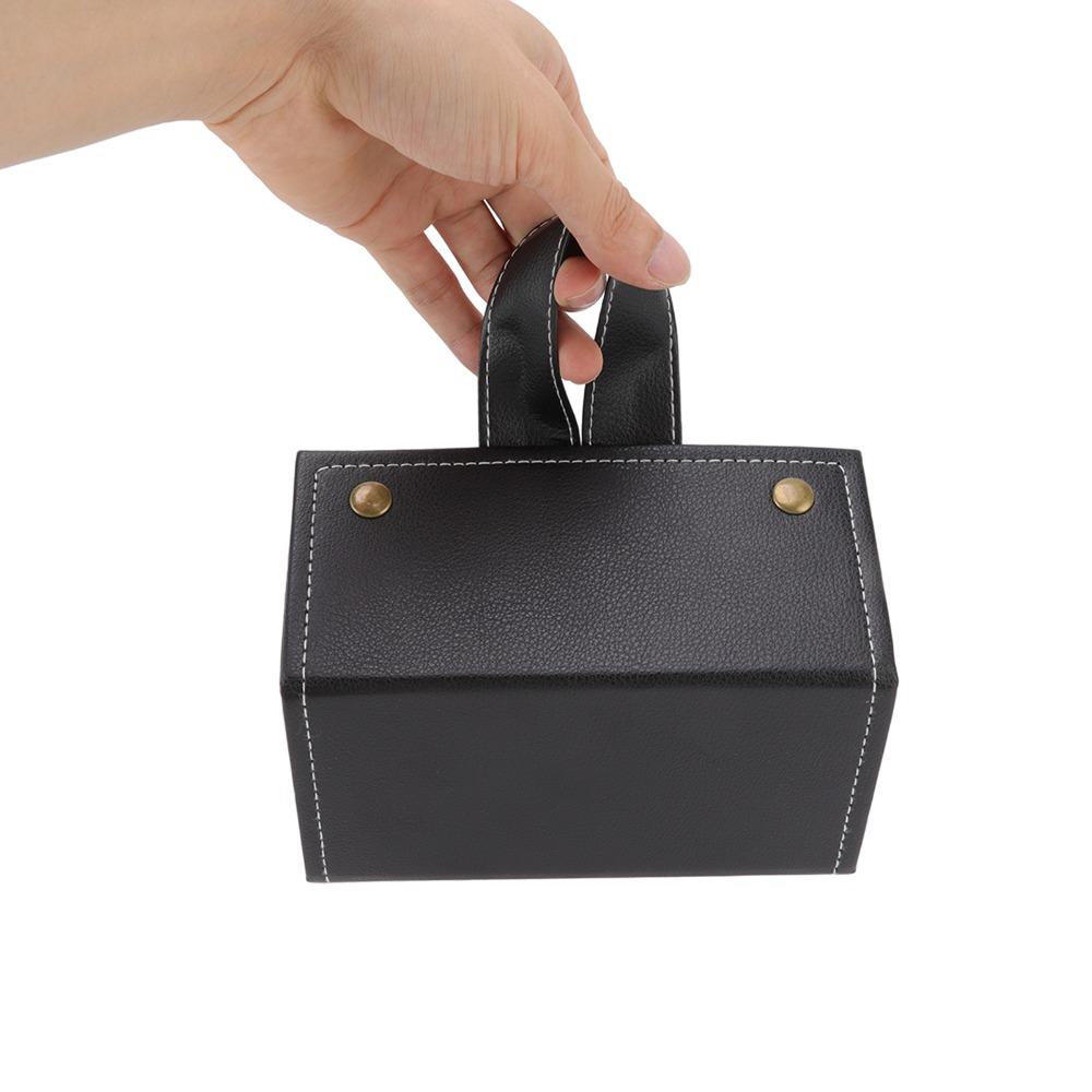 PU Leather Sunglasses Organizer Case Multiple Slots Foldable Design Travel Glasses Case 5 Slots Roll Up Design