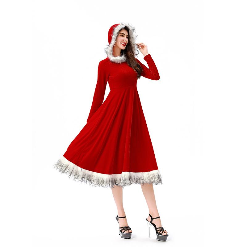 2026 Christmas Costume Santa Claus Christmas Costume Stage Party cos Performance Costume Dress