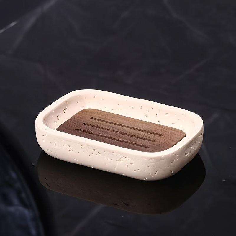 1PC Countertop Drain Toilet Soap Box Holder Bathroom Soap Box